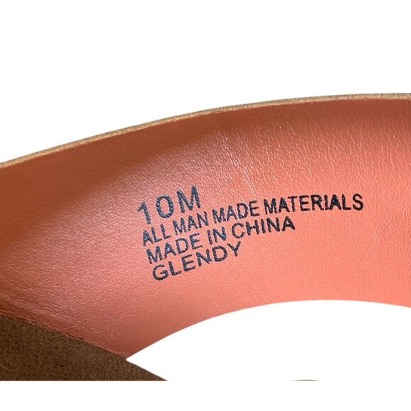 Cliffs by White Mountain Womens Size 10M Brown Faux Leather Sandals Cork Footbed - Picture 7 of 7